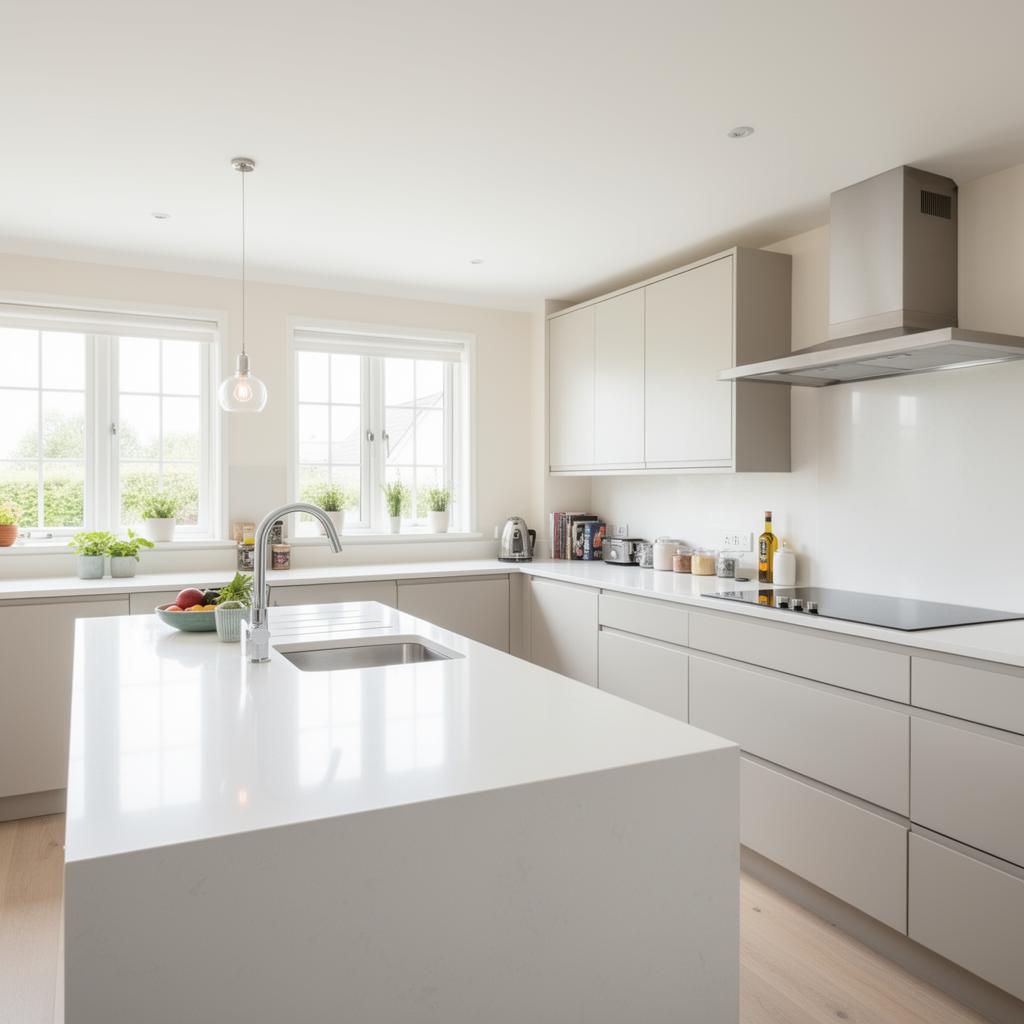 Spotless, freshly cleaned kitchen